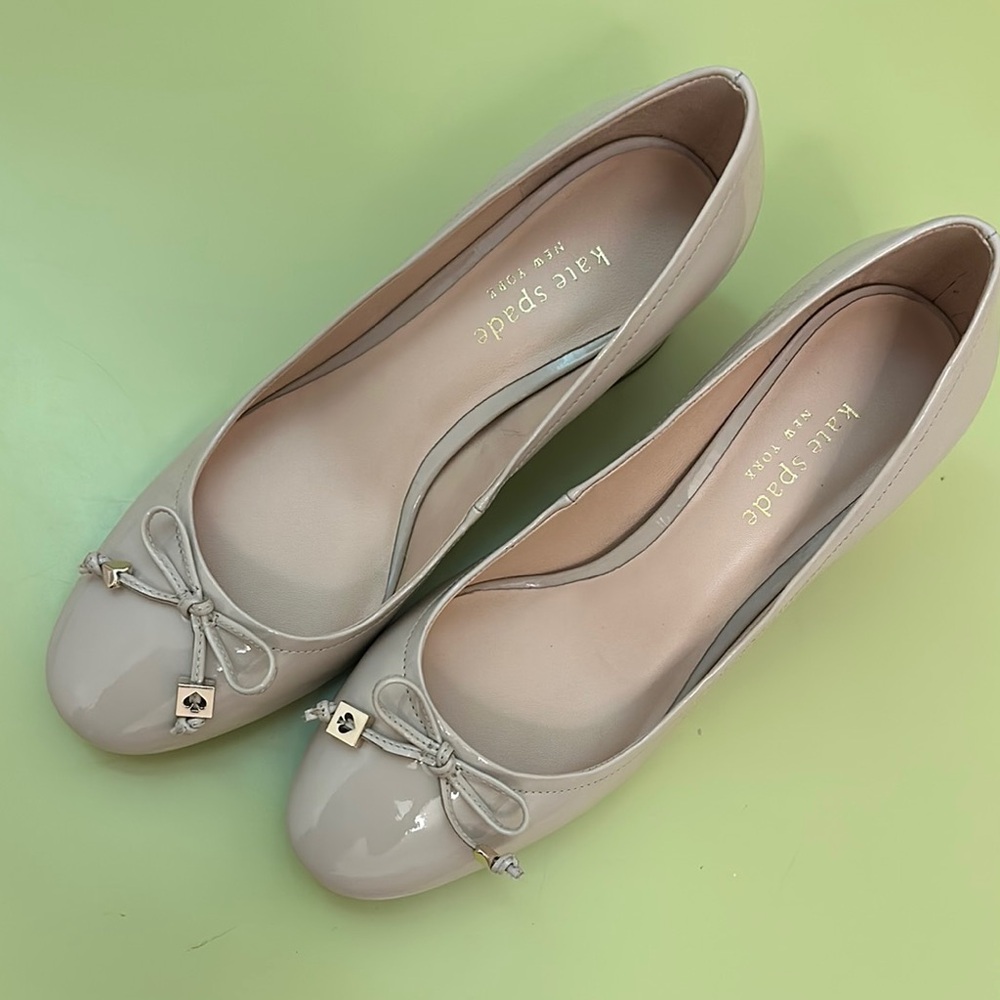 Kate Spade Cream Ballet Flats with Bow